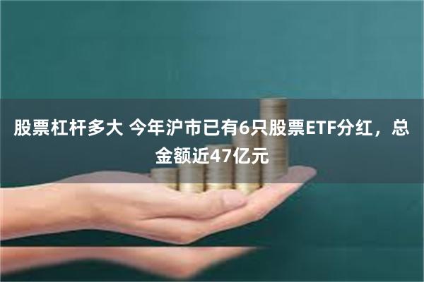 股票杠杆多大 今年沪市已有6只股票ETF分红，总金额近47亿元