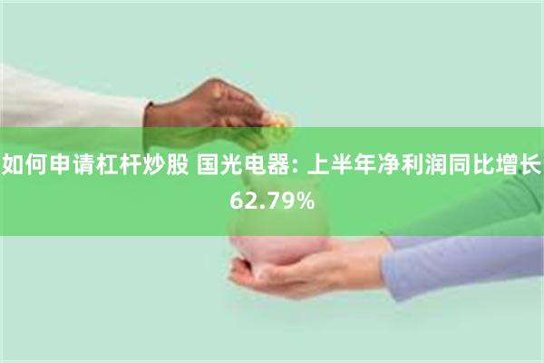 如何申请杠杆炒股 国光电器: 上半年净利润同比增长62.79%