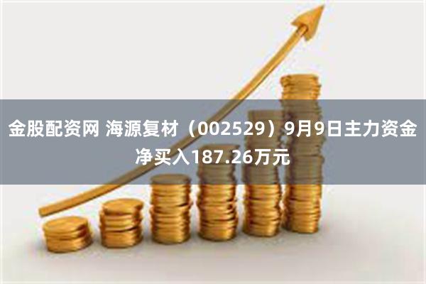 金股配资网 海源复材（002529）9月9日主力资金净买入187.26万元