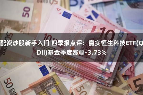 配资炒股新手入门 四季报点评：嘉实恒生科技ETF(QDII)基金季度涨幅-3.73%